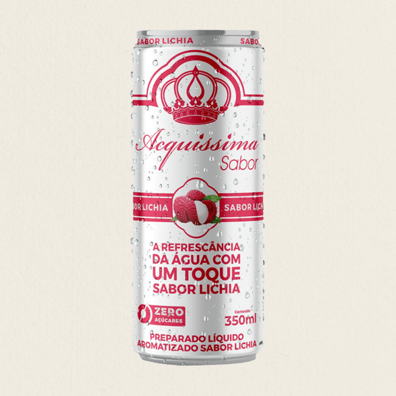 Água saborizada Acquíssima Lichia 350 ml