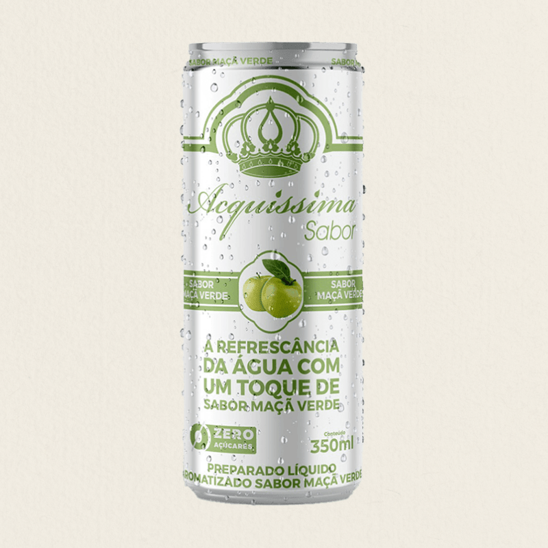 Água saborizada Acquíssima Maçã Verde 350 ml