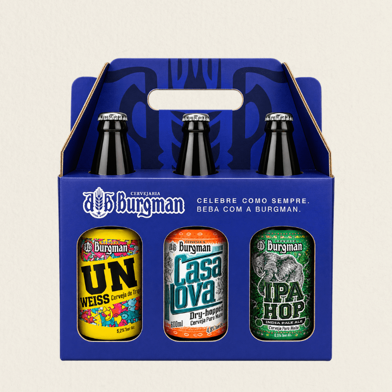 Kit Clássicas Burgman com Fun Weiss, Casa Nova e IPA Hop