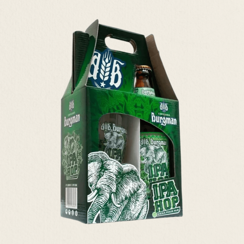 Kit Burgman IPA Hop 600 mL com copo exclusivo